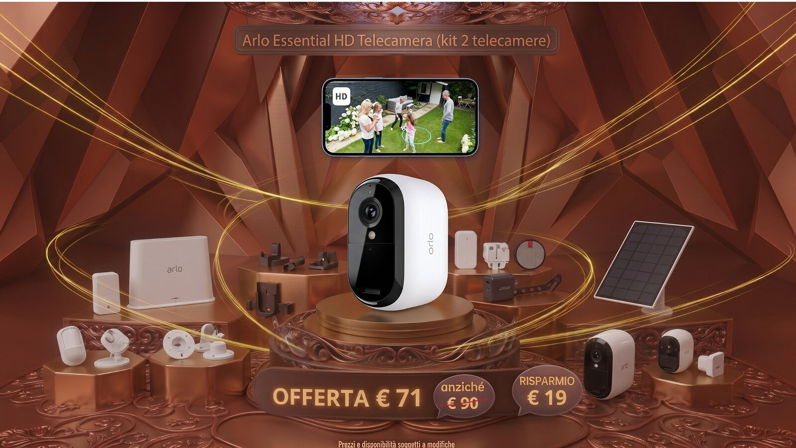 Arlo Essential HD in offerta su Amazon: sicurezza smart low cost