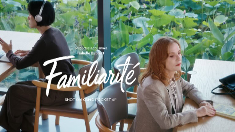 DJI racconta FAMILIARITÉ: il corto con Isabelle Huppert e Osmo Pocket 4P