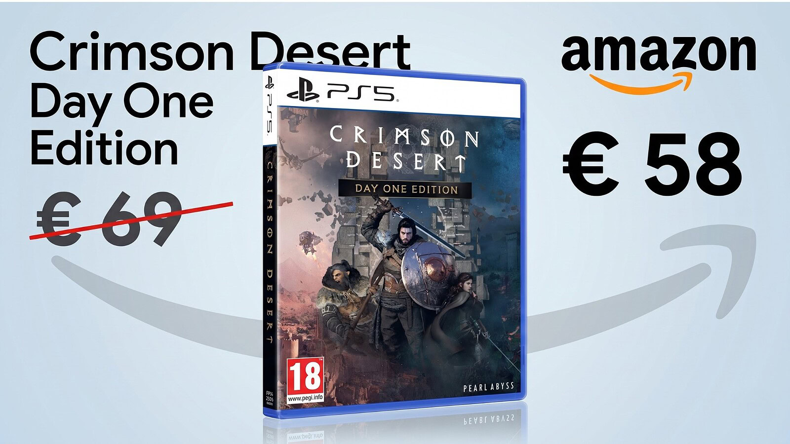Crimson Desert per PS5 in offerta su Amazon: sconto del 16%