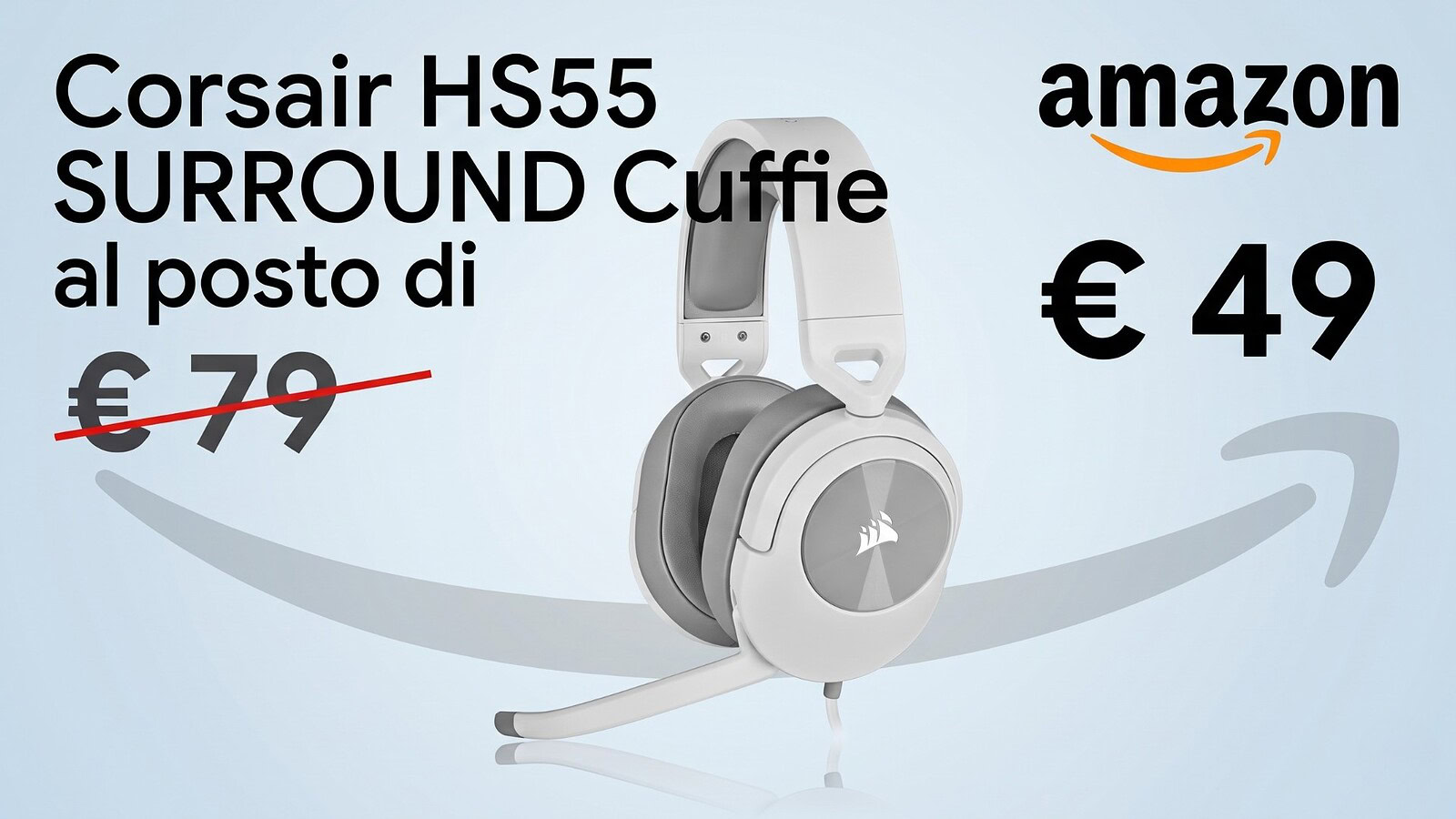 Corsair HS55, cuffie gaming con Dolby 7.1 a 49,99€ su Amazon