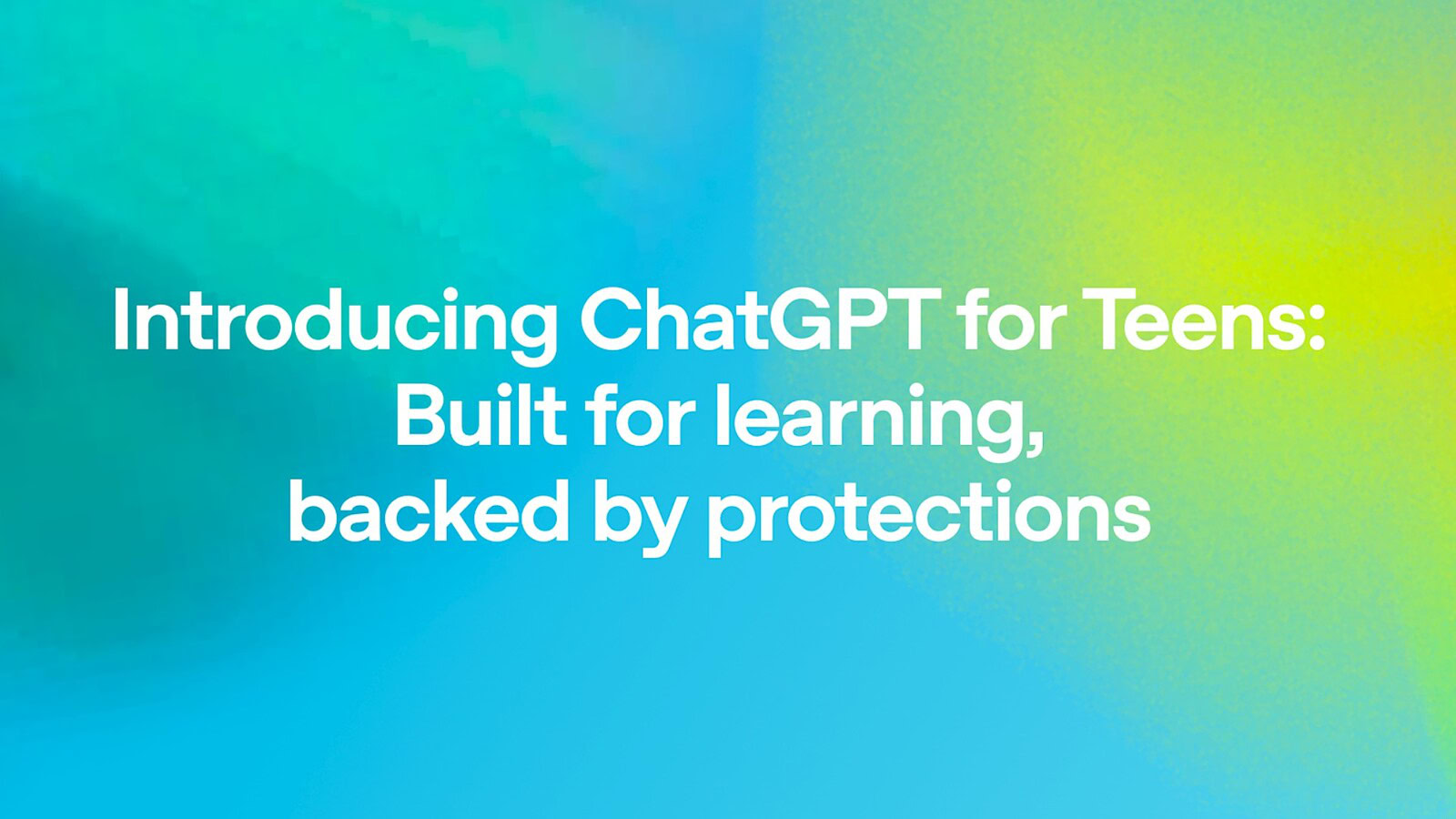ChatGPT for Teens: OpenAI lancia la modalità per gli under 18