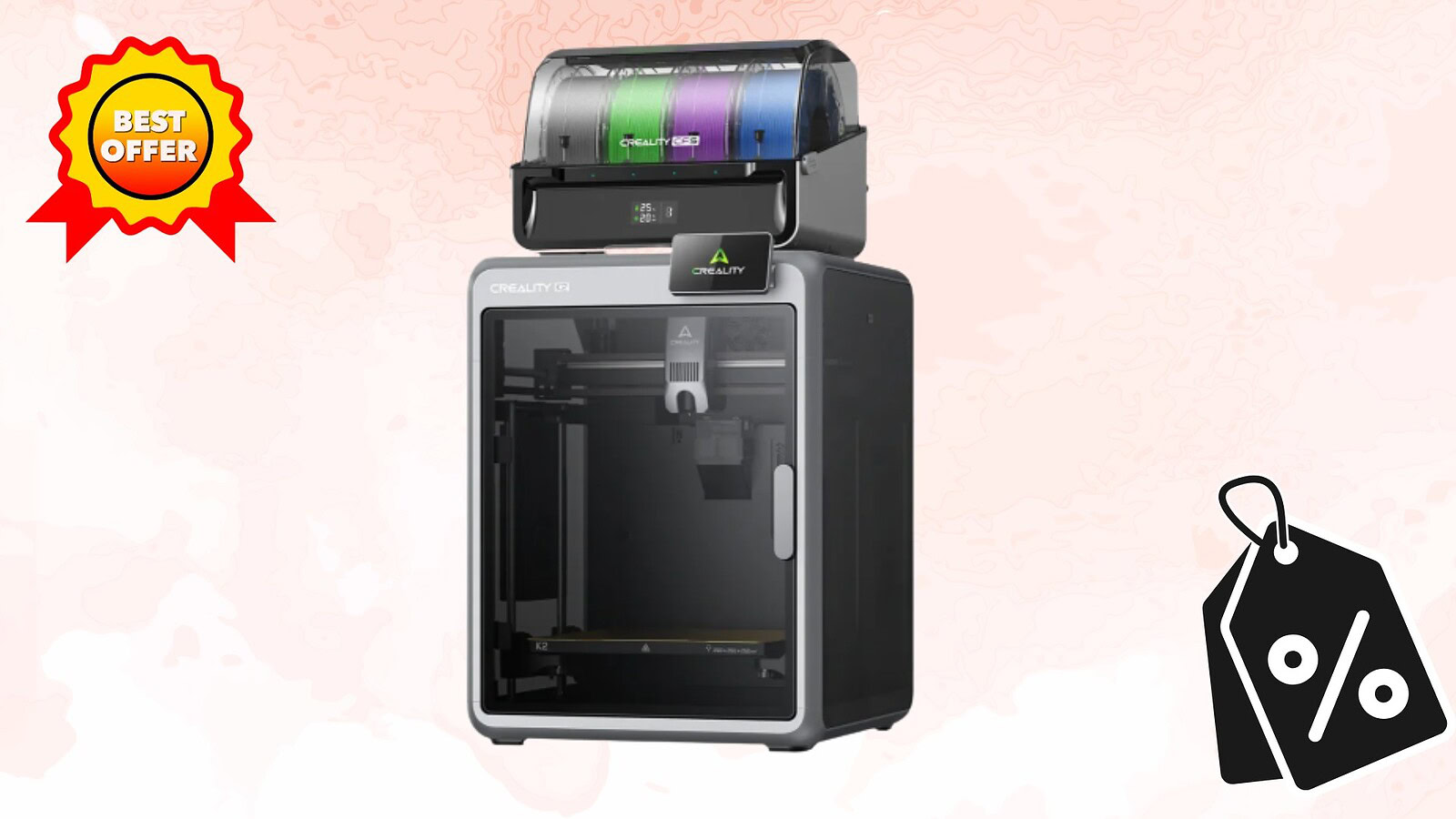Creality K2 Combo: stampante 3D multicolore in offerta a 499 euro (-24%)