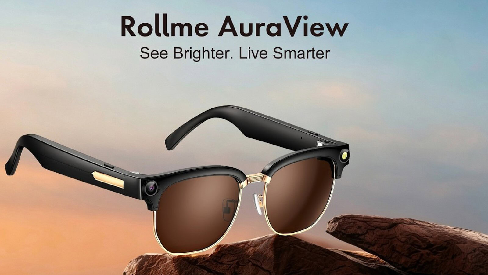 Rollme View Series: occhiali smart con AI e fotocamera a 90 euro