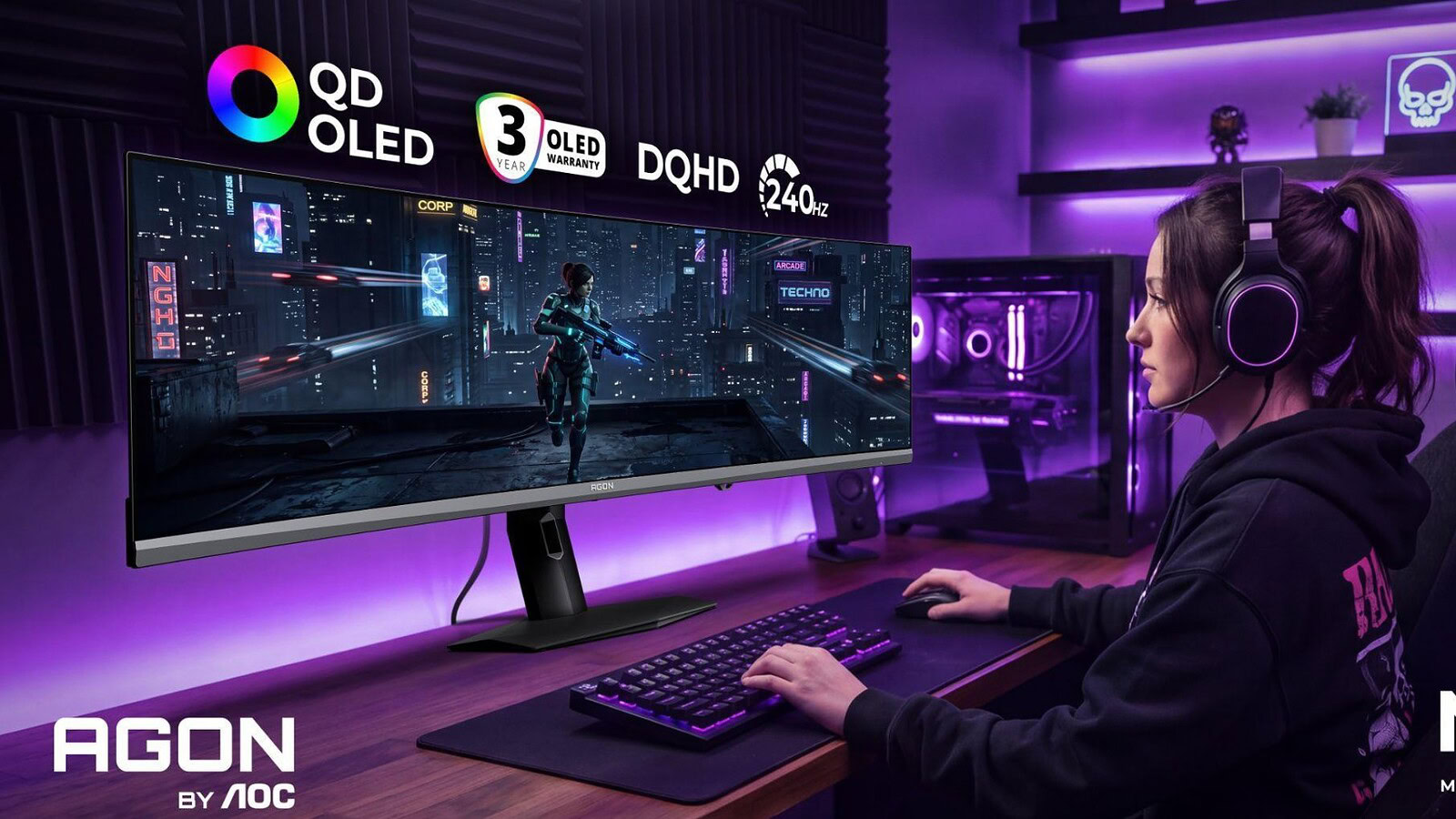 AGON by AOC a Gamescom 2026: due nuovi monitor QD-OLED per il gaming