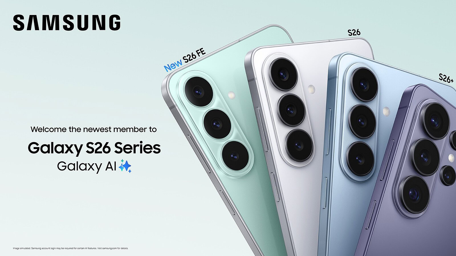 Samsung Galaxy S26 FE: prezzi, specifiche e disponibilità ufficiali