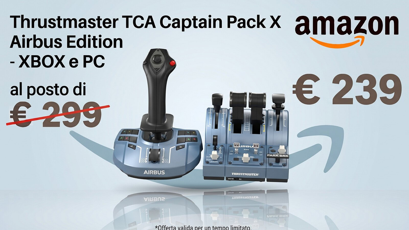 Thrustmaster TCA Captain Pack X Airbus in sconto: 60€ in meno