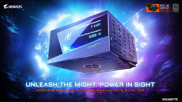 GIGABYTE AORUS P1600W: 1600W Titanium in soli 160 mm