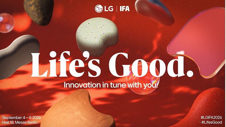 LG IFA 2026: AI Home protagonista con il concept “Innovation in Tune with You”
