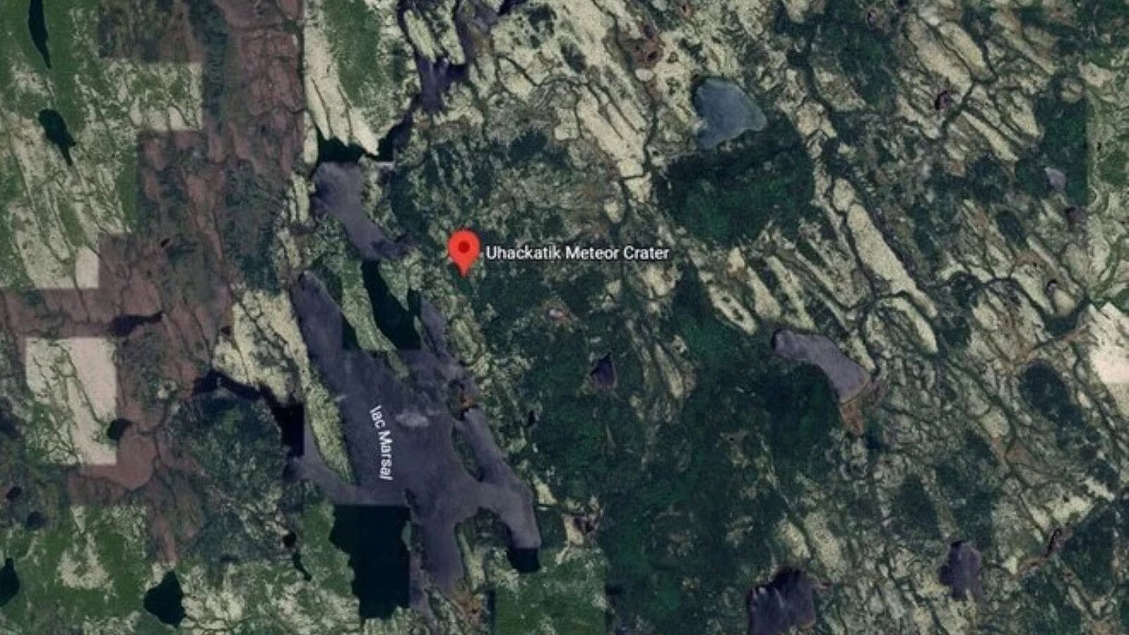 Cratere di 25 km scoperto su Google Maps in Canada