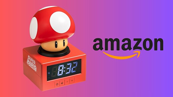 Sveglia Super Mario Mushroom al minimo storico su Amazon a 15,71 euro