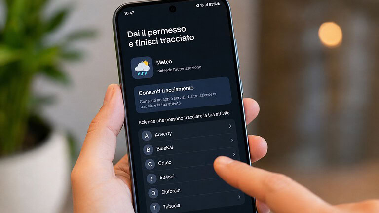 App Meteo nascondo SDK pubblicitari che ci tracciano di nascosto