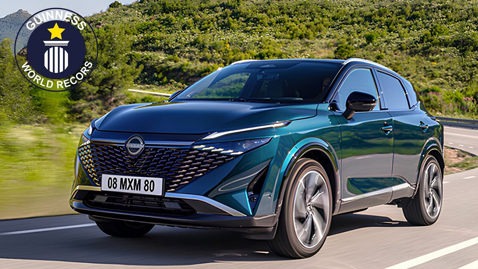 Nissan Qashqai e-Power, record Guinness da 1.980 km senza ricarica