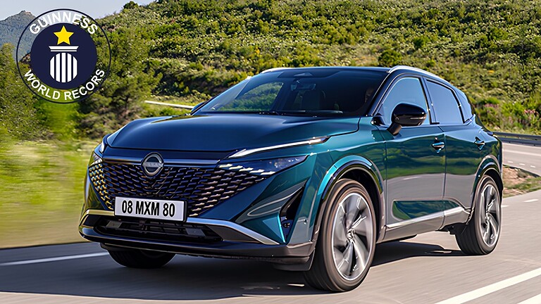Nissan Qashqai e-Power, record Guinness da 1.980 km senza ricarica