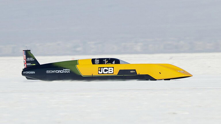 JCB Hydromax, record mondiale a 663 km/h con motore a idrogeno