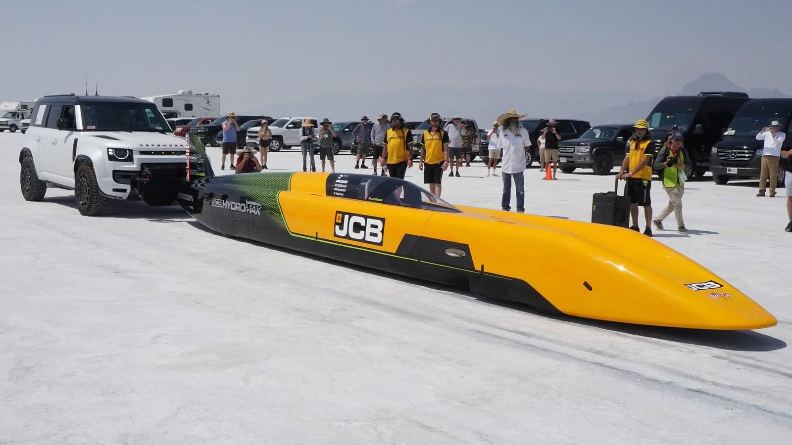 JCB Hydromax, record a idrogeno: 653 km/h con Andy Green