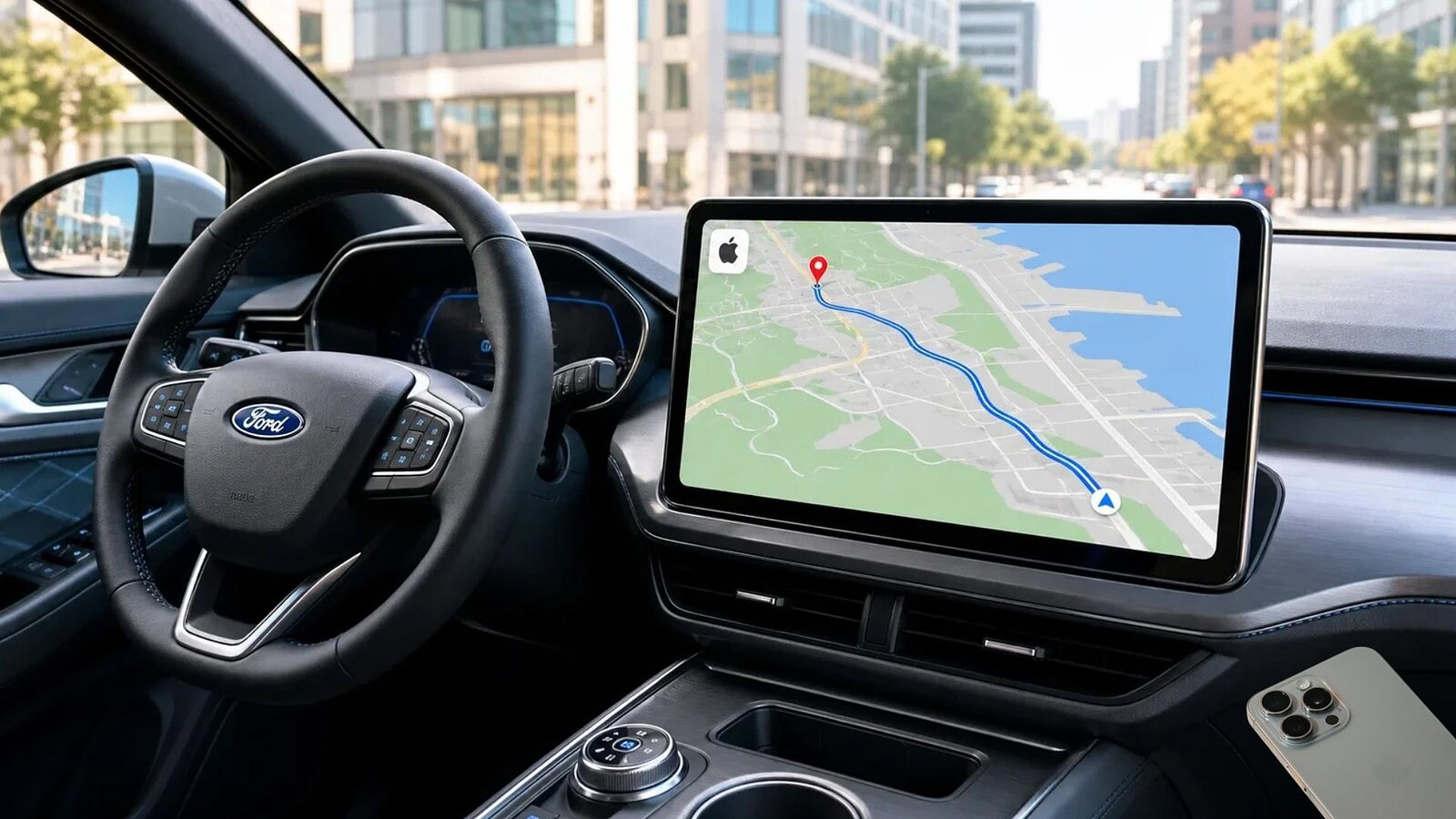 Apple Maps sulle Ford elettriche: navigazione nativa dal 2027