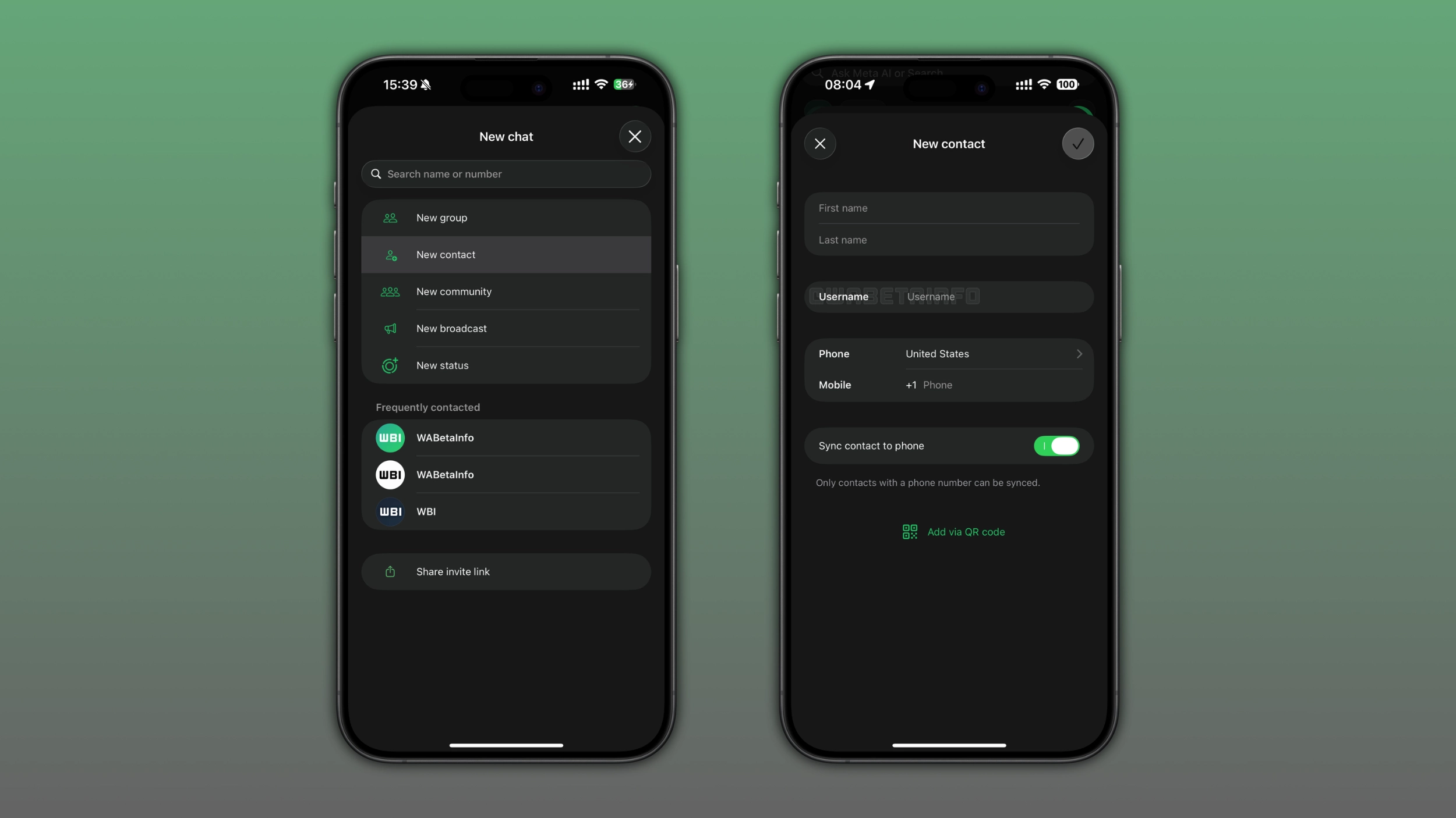 username WhatsApp WhatsApp, ora si può salvare lo username dei contatti