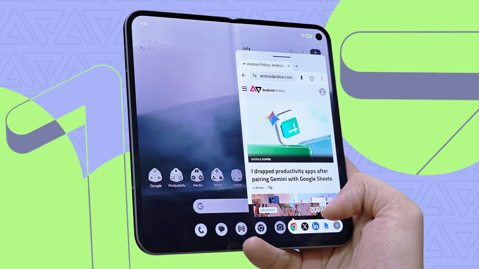 Android, la app handle rivoluziona il multitasking sui foldable - app handle Android