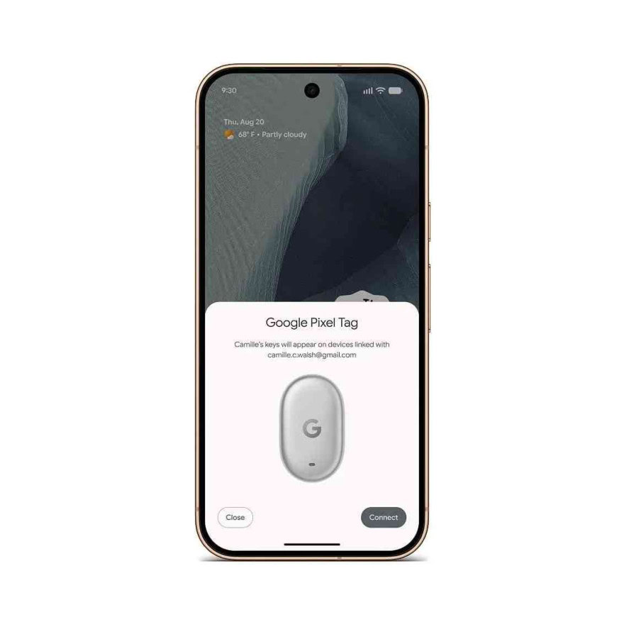 Pixel Tag - dettaglio Google Pixel Tag, Google sfida gli AirTag con la rete Find Hub