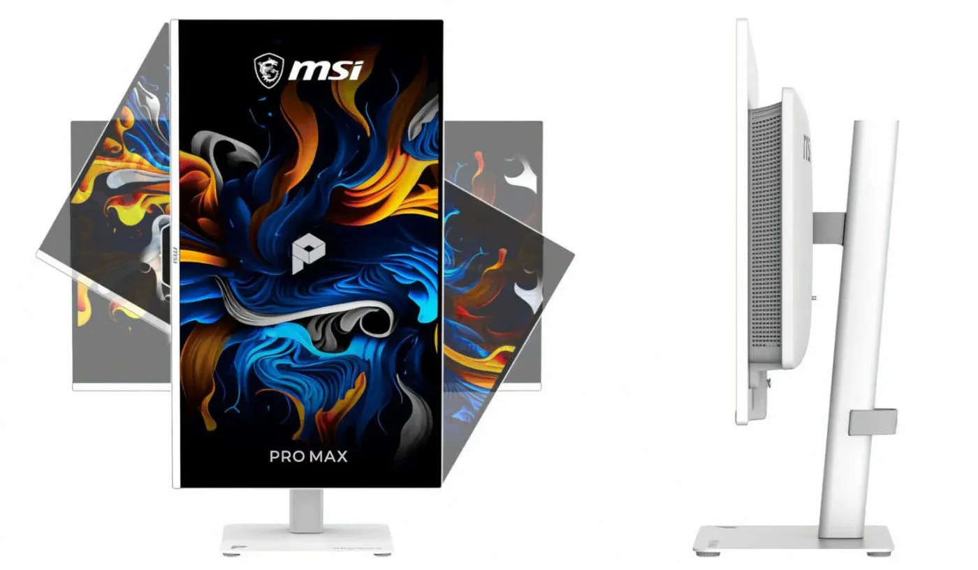 MSI Pro Max OLED MSI lancia il monitor Pro Max OLED da 27" 4K senza aloni sui testi