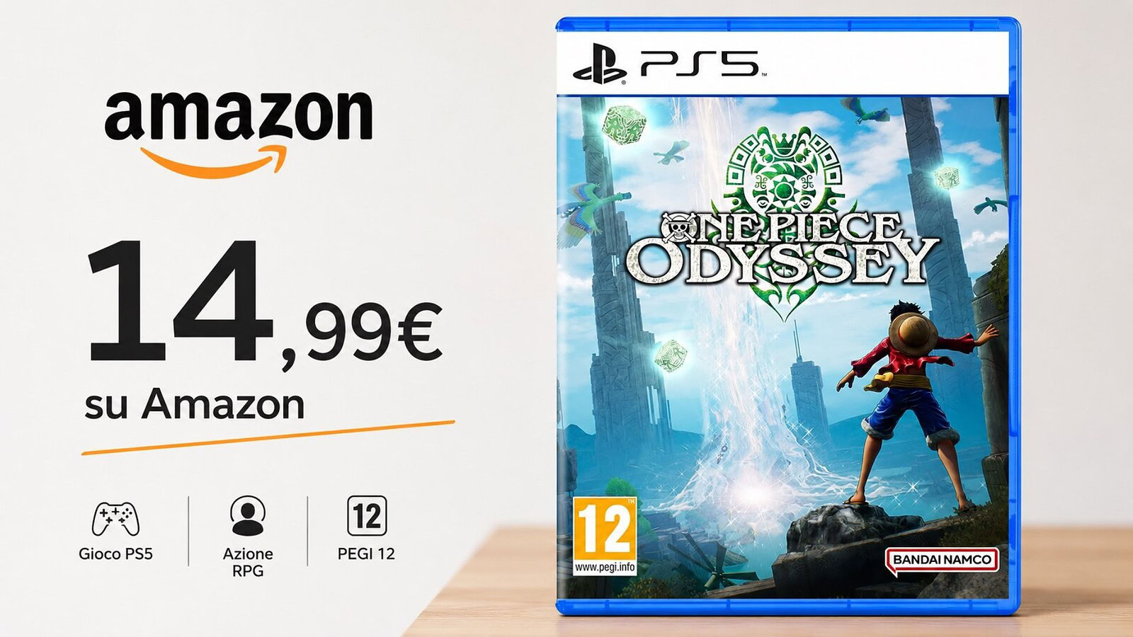 One Piece Odyssey per PS5 crolla a 14,99 euro: minimo storico