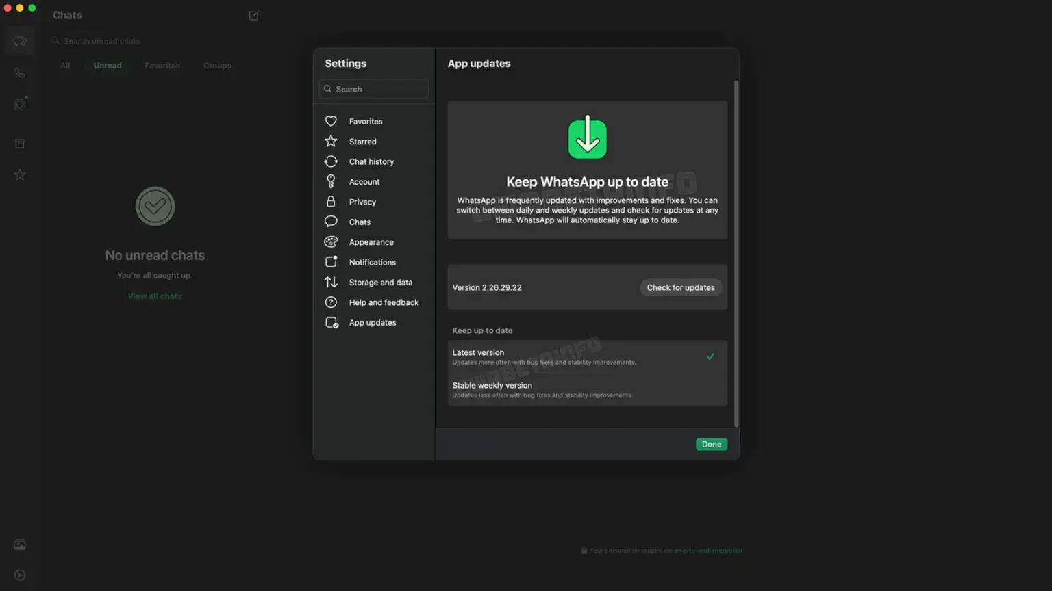 WhatsApp beta Mac WhatsApp beta per Mac: aggiornamenti flessibili in arrivo