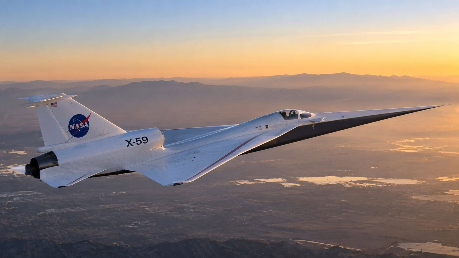 NASA X-59, superati i 25 voli: addio al boom sonico