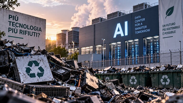 Data center: rifiuti elettronici fino a 617 milioni di tonnellate\
