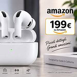 AirPods Pro 3 a 199 euro su Amazon: minimo storico