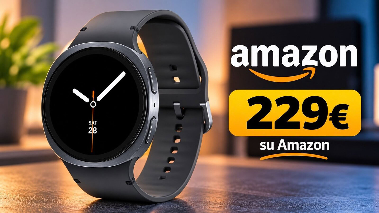 Samsung Galaxy Watch 8 a 229 euro su Amazon, sconto fino al 31%