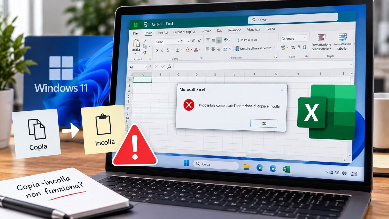 Windows 11, un bug su Excel blocca il copia-incolla senza avvisi: come risolvere