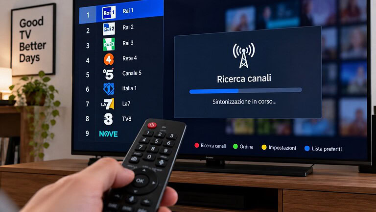 Digitale terrestre: canali spariti e doppioni, come risintonizzare