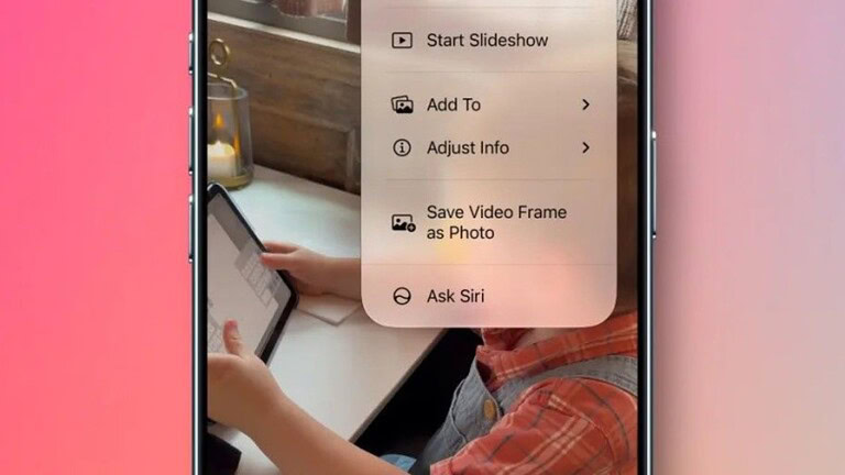 iOS 27 salva i fotogrammi dei video come foto vere
