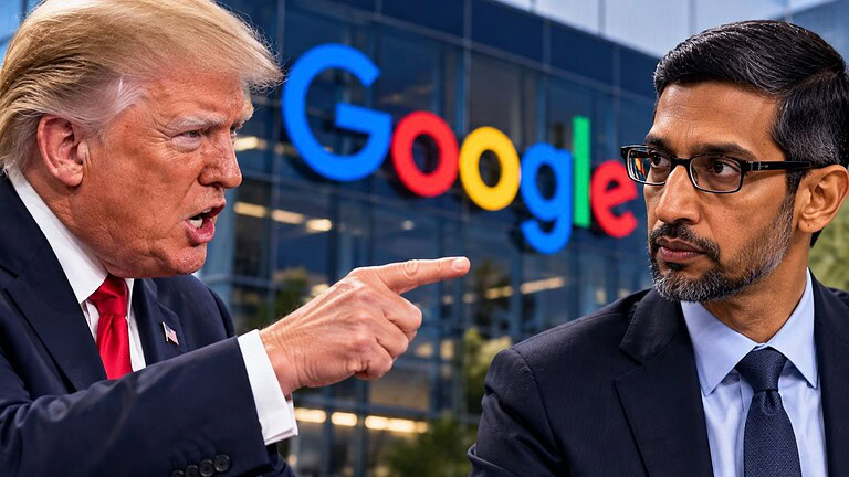 Trump chiama mostro il capo di Google: ecco cosa intendeva