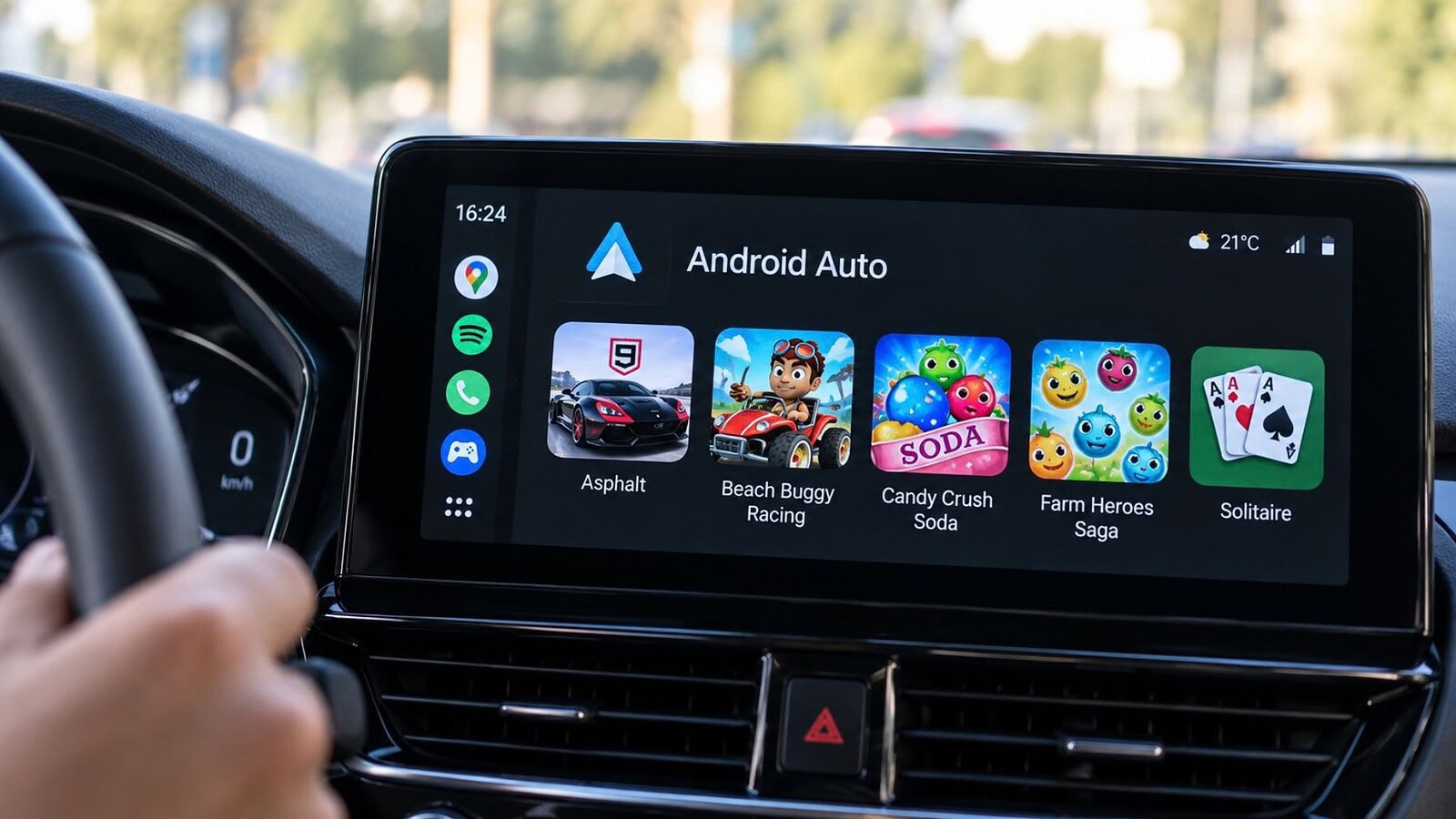 Android Auto: i giochi arrivano per tutti, solo ad auto ferma