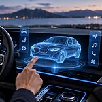 BMW brevetta ologrammi 3D in abitacolo con ritorno d'aria