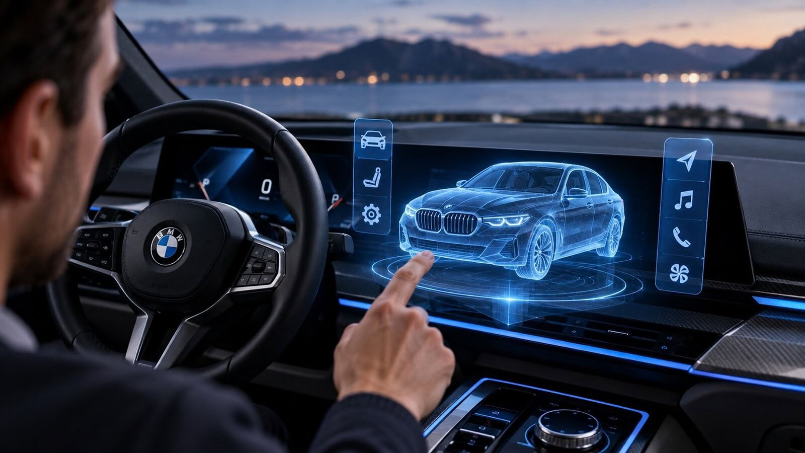 BMW brevetta ologrammi 3D in abitacolo con ritorno d'aria