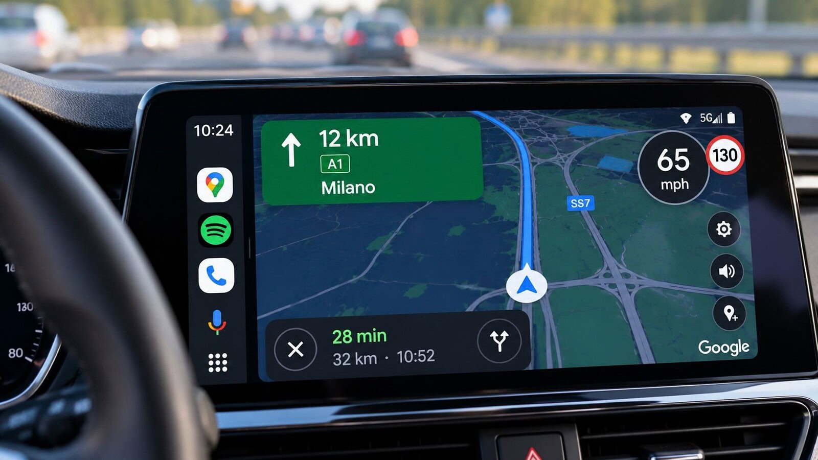 Google Maps su Android Auto, altro bug: km/h diventano mph