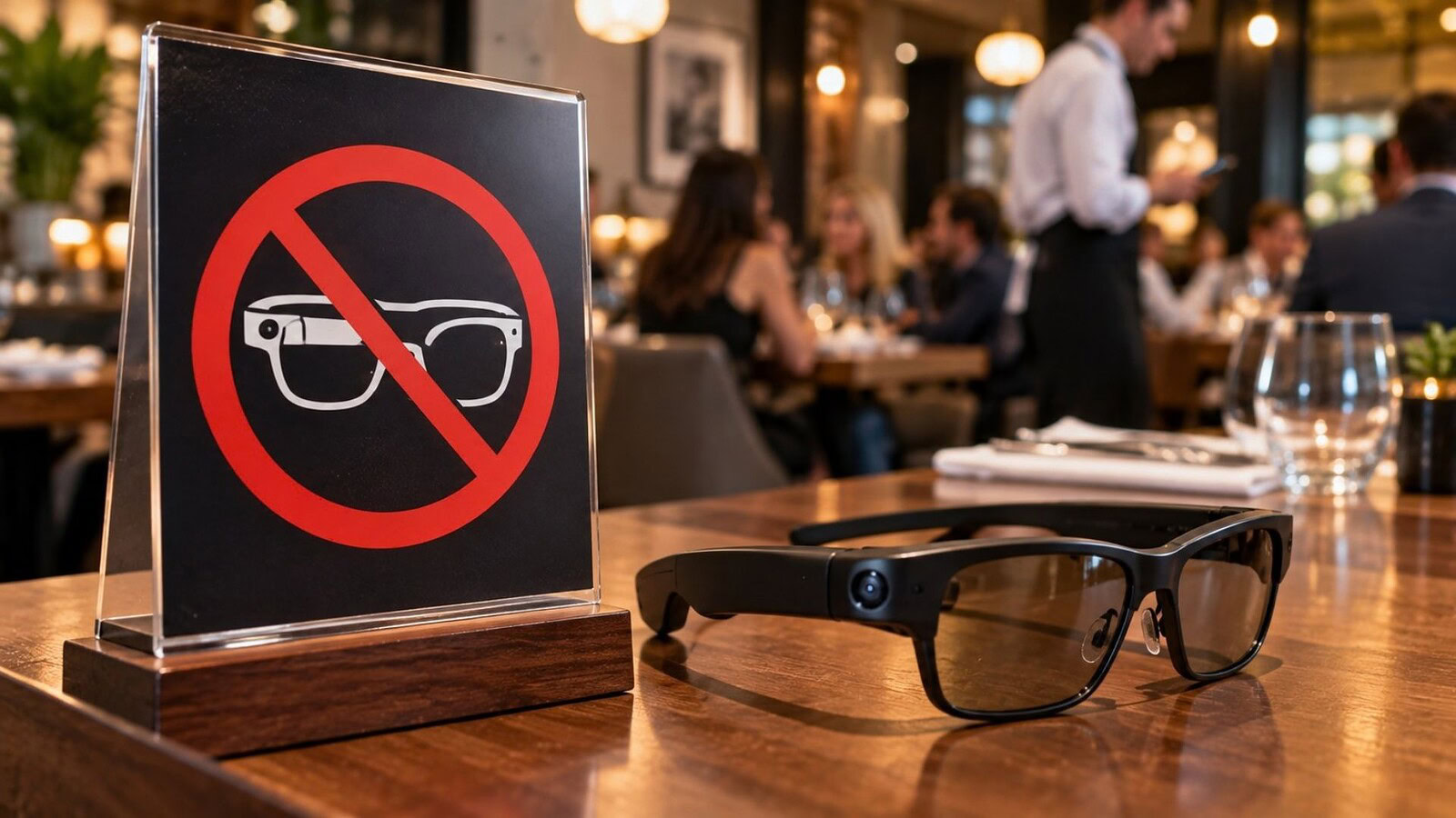 Smart glasses al ristorante: nel Regno Unito scattano i divieti
