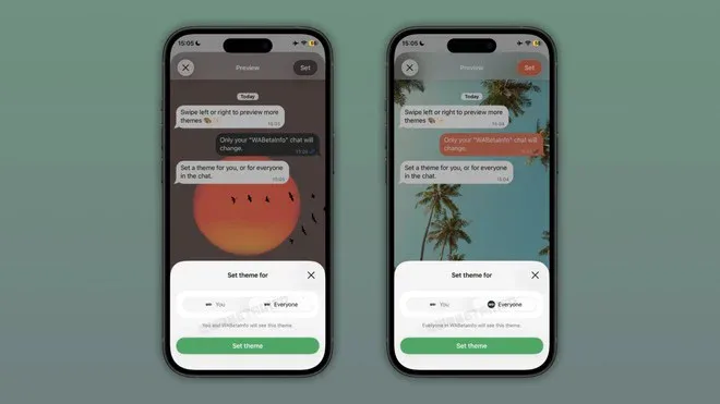 temi condivisi WhatsApp WhatsApp temi condivisi: sfondo e colori uguali per tutta la chat
