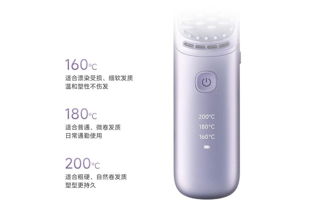 Mijia Hair Straightener 2 - dettaglio Xiaomi: la spazzola per capelli migliora, ora ha 70 minuti di autonomia