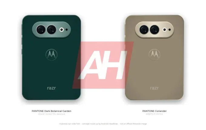 Motorola razr flex - dettaglio Motorola razr flex, pieghevole a passaporto più corto del Fold 8