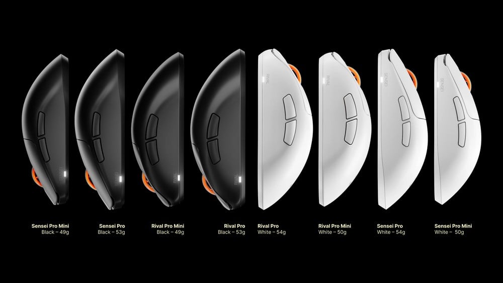 SteelSeries Rival Pro SteelSeries: ecco Rival Pro e Sensei Pro, mouse da 53 grammi con UWB