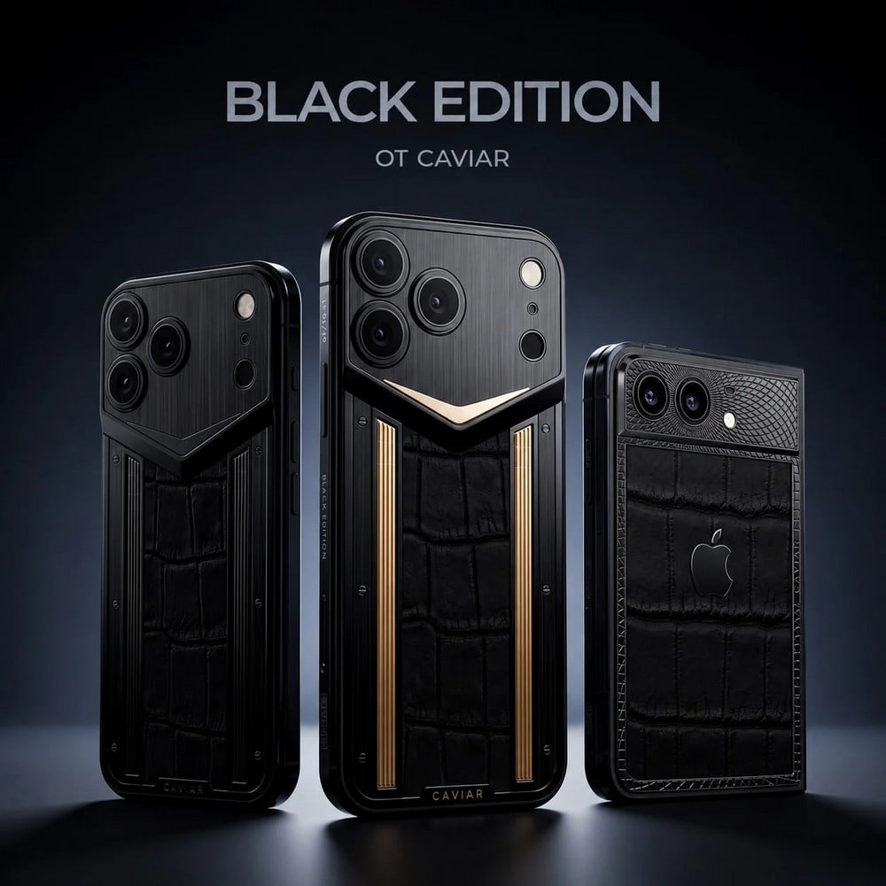 Caviar Black Edition - dettaglio iPhone 18 Pro e Duo in Caviar Black Edition: le versioni i lusso senza fotocamera