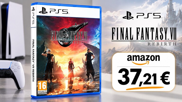 Final Fantasy VII Rebirth PS5 al minimo storico su Amazon
