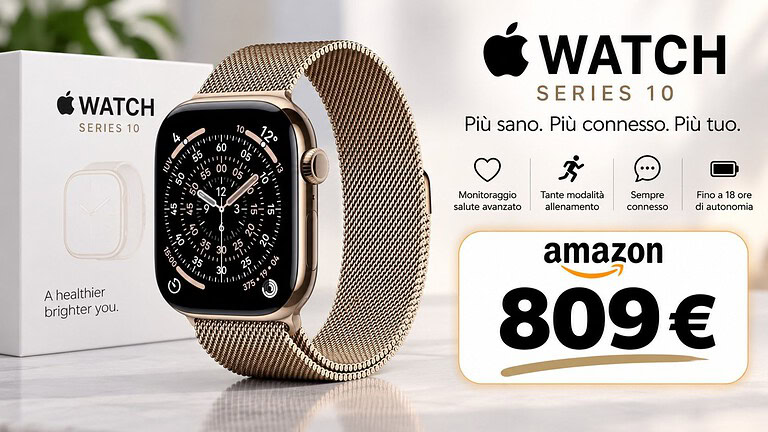 Apple Watch Series 11 in titanio da 759€ su Amazon