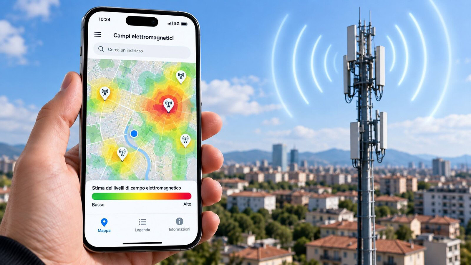 Cartoradio mostra i campi elettromagnetici casa per casa