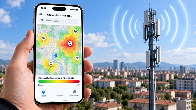 Cartoradio mostra i campi elettromagnetici casa per casa