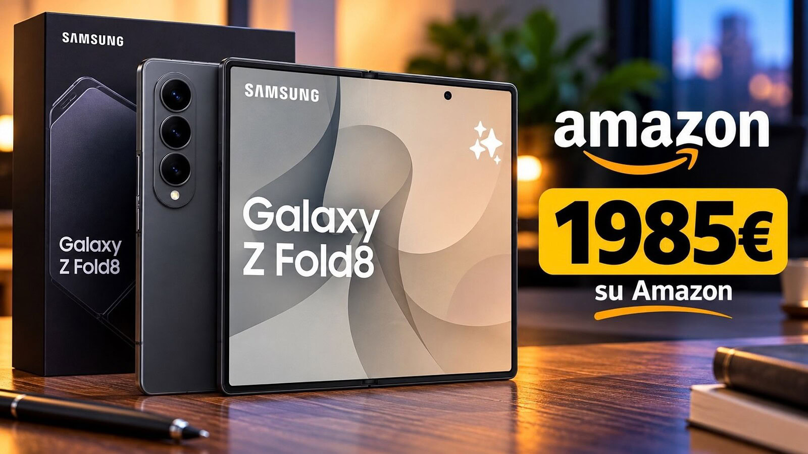 Samsung Galaxy Z Fold8 al minimo storico su Amazon a 1.985 euro