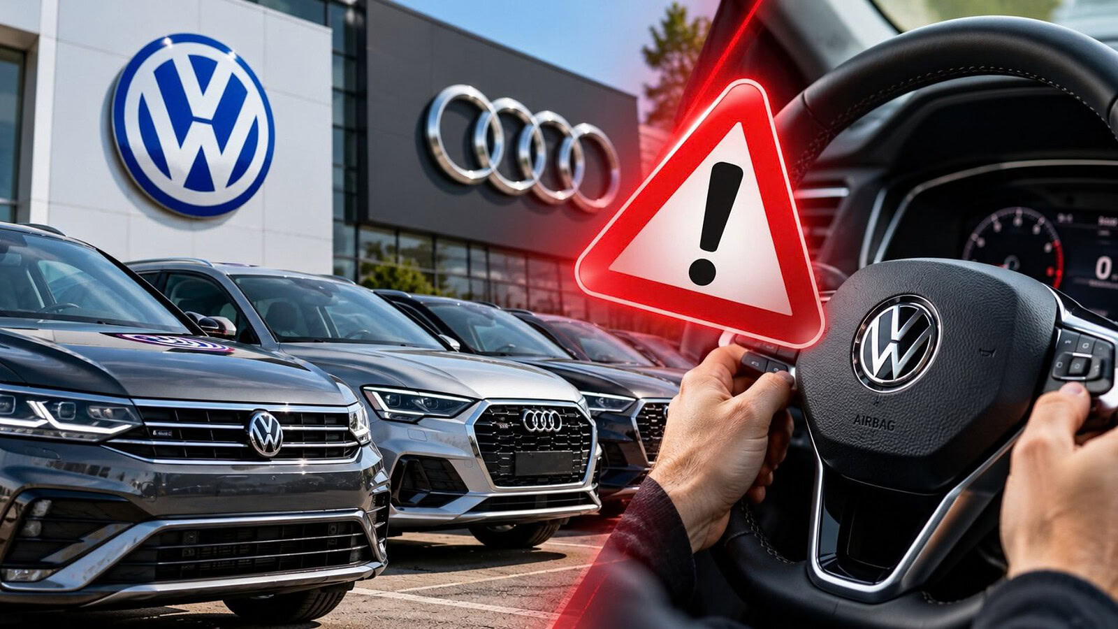 Richiamo Volkswagen e Audi, sterzo a rischio su 2,16 milioni di auto